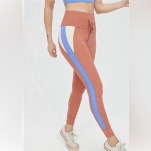 OFFLINE by Aerie Women's Brown Blue Ivory High-Rise 7/8 Leggings Size S